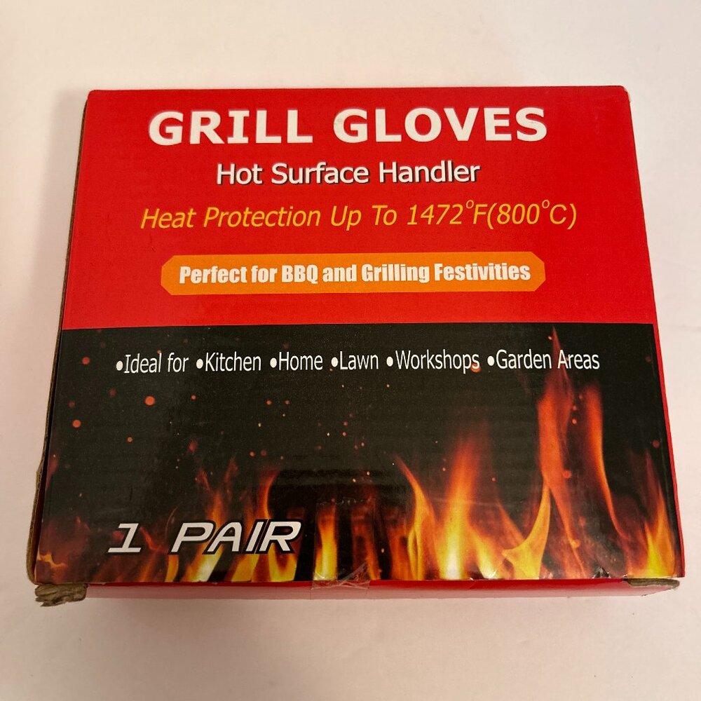 High-Heat BBQ Grill Gloves | Heat Resistant Up to 1472°F | Great Gift for a BBQr
